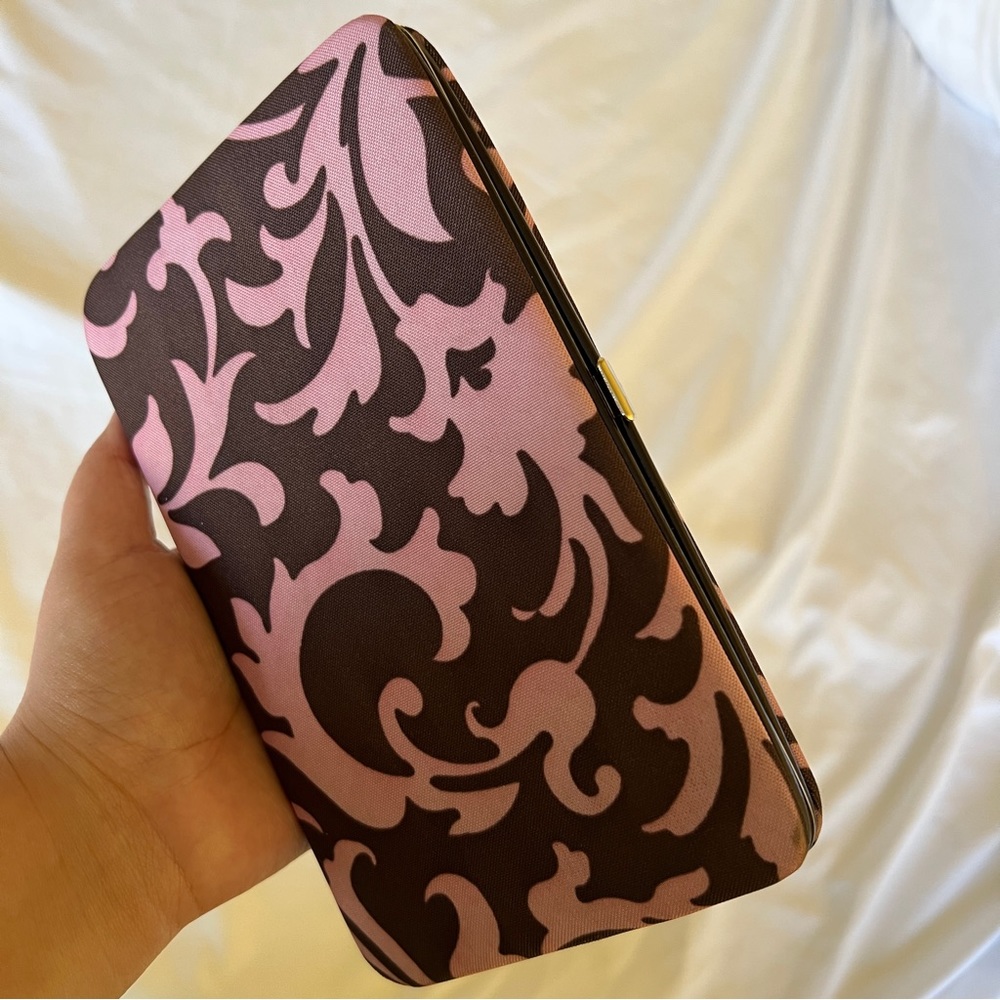 Large Pink & Brown Wallet